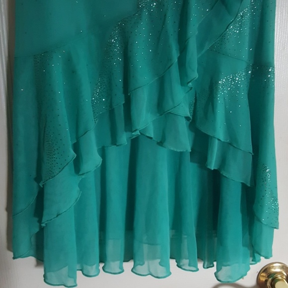 Teal Prom/ Formal Dress - Picture 3 of 4